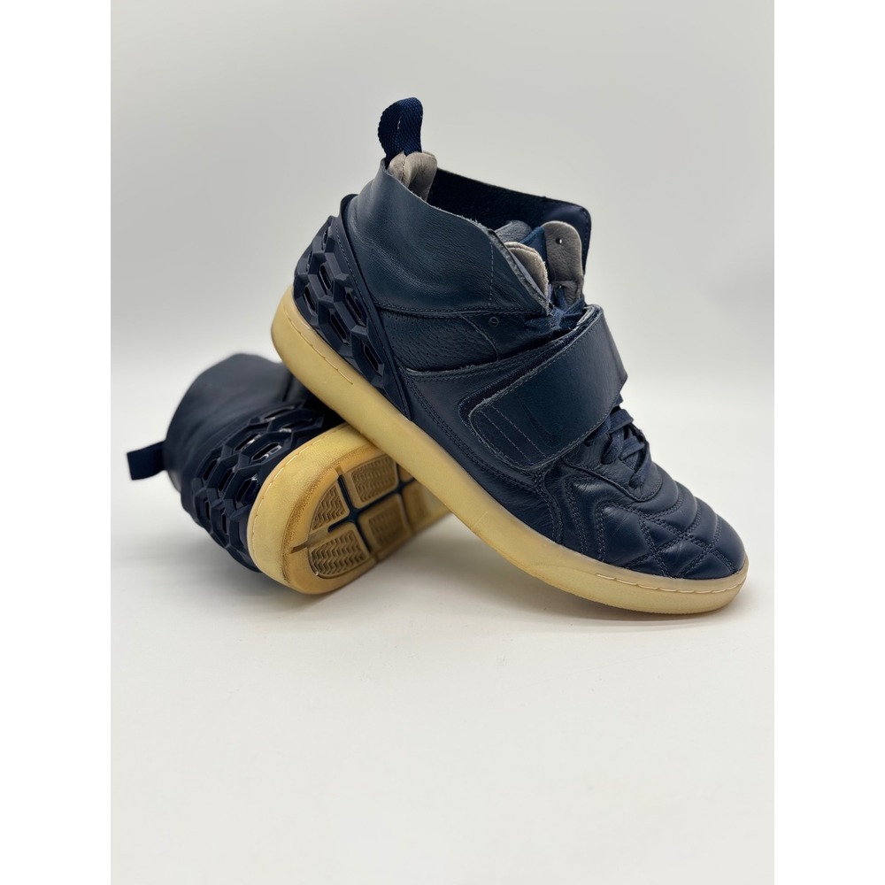 Nike Tiempo Vetta QS Midnight Navy Gum Leather Sneakers 840482-400 Mens 9.5